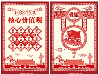 中国特色*核心价值观挂图