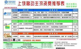 移动资费表图片