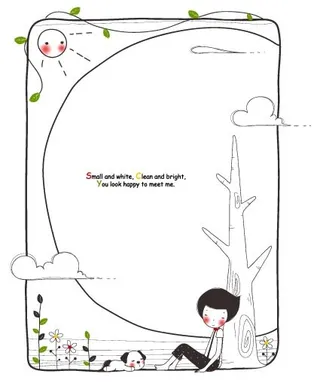 手绘卡通框架背景矢量图18