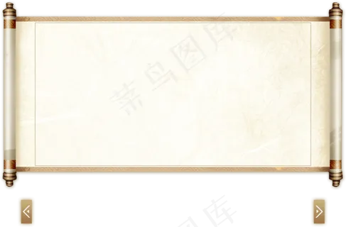 古老圣旨卷轴羊皮卷竹简海报PNG免...