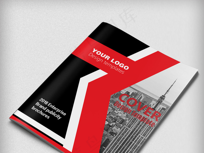 红色通用企业宣传画册封面设计