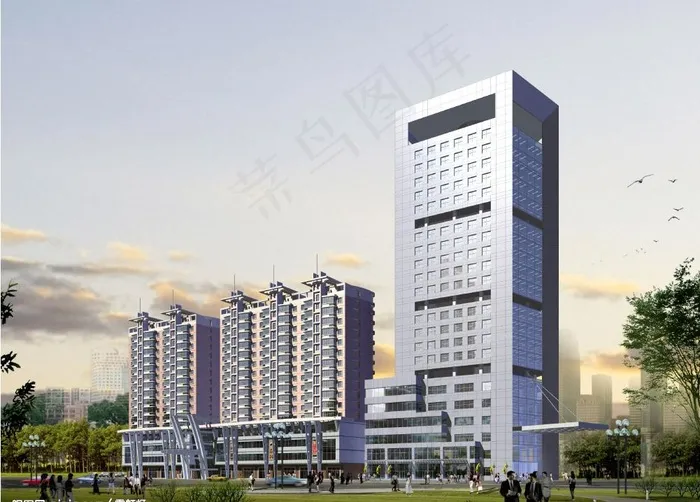 商贸与住宅效果图图片(3624X2812(DPI:72))psd模版下载