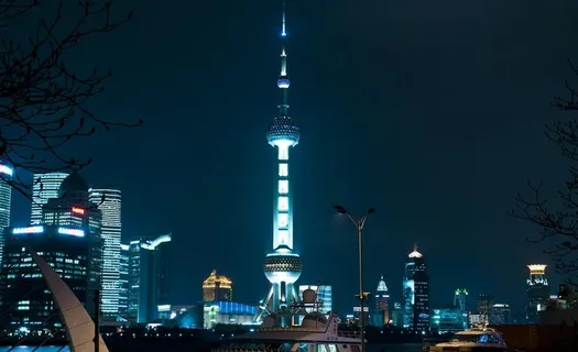 上海东方明珠夜景图片