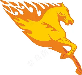 卉跑的火焰马