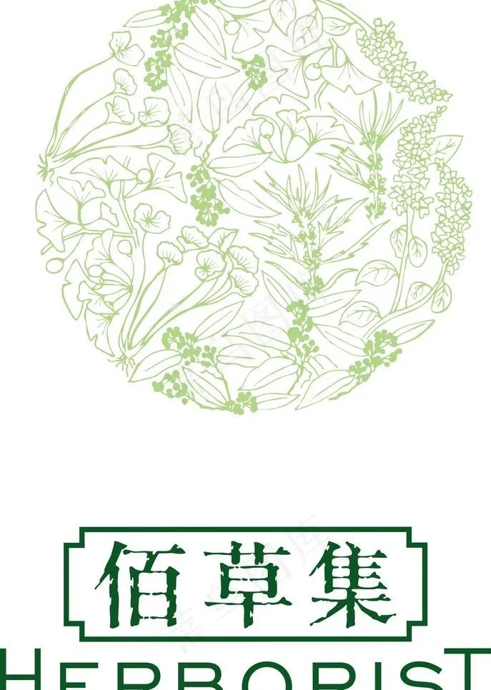 佰草集logo图片cdr矢量模版下载