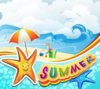 卡通矢量04热带海滩