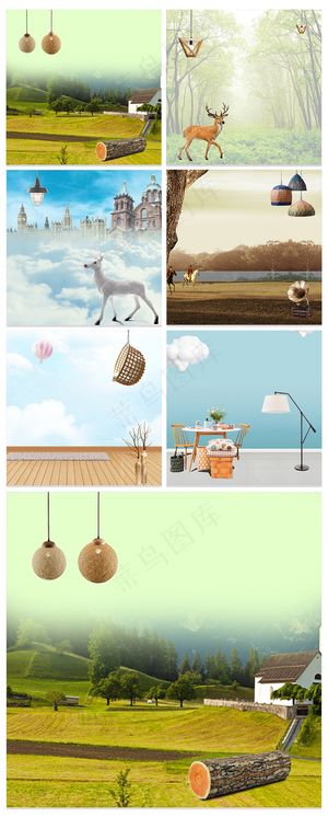 简约风格家具类主图电商背景