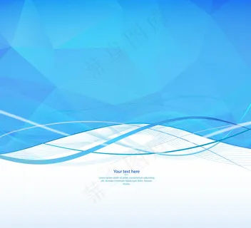 时尚蓝色海报背景