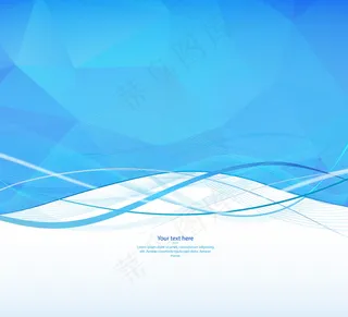 时尚蓝色海报背景