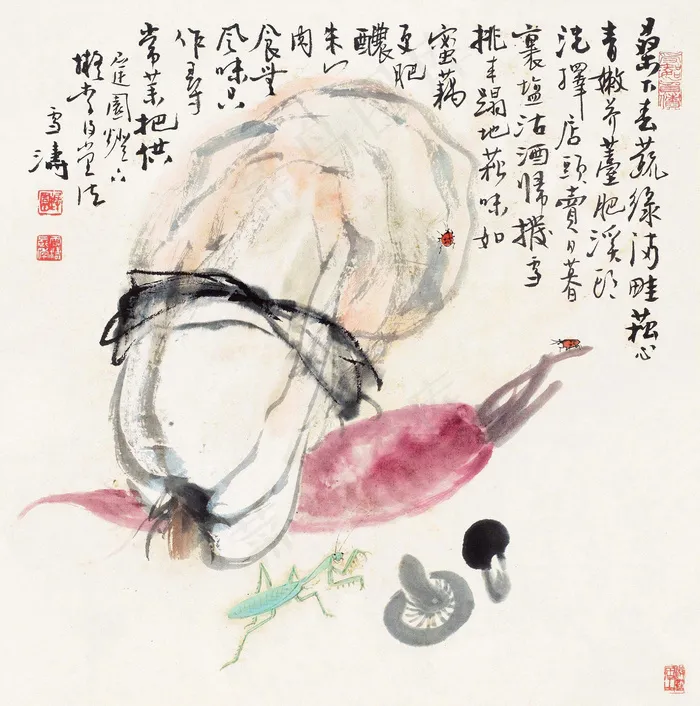 蔬果草虫图图片