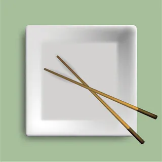 白色餐具矢量素材