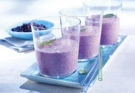 蓝莓果汁图片