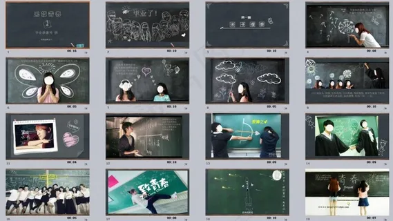 回忆动态相册ppt模板