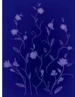 蓝色花纹图片