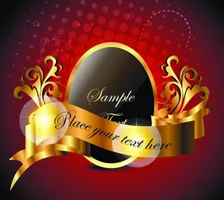 欧式金色花纹图片