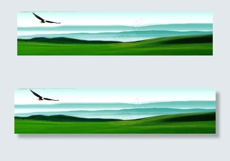 形象墙（风景画）图片psd模版下载