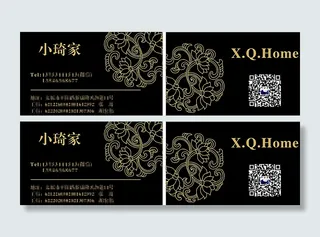 黑色背景名片图片