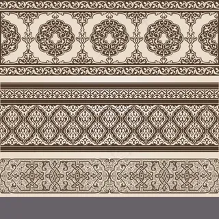 欧式花纹矢量图案设计素材