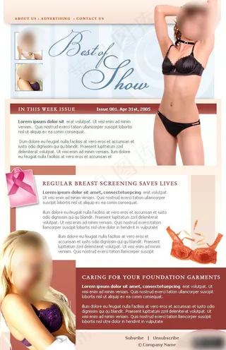 女性内衣展示网页