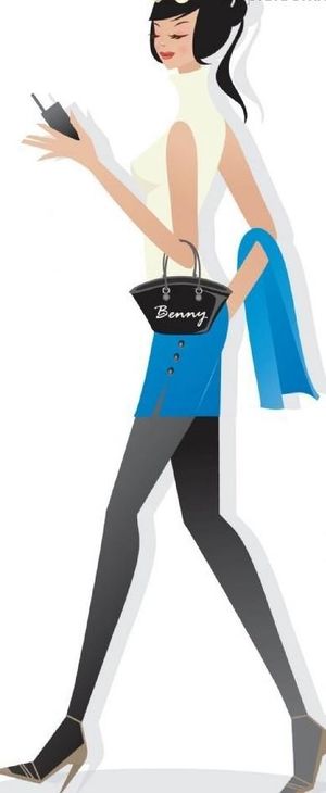 时尚卡通美女图片