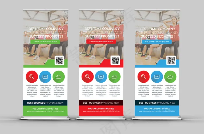 展架 易拉宝 简约 时尚 psd模版下载