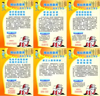 机加工事故展板系列挂画