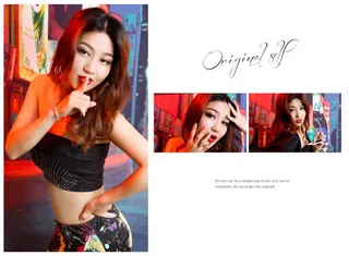 {最初的自己}跨页写真模板