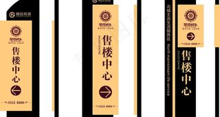 售楼中心立式导向标牌图片