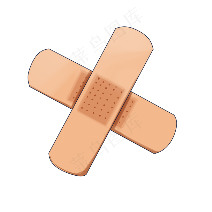 医疗系列创可贴手绘插画医疗系列创可贴手绘插画