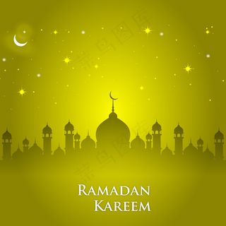 黄色背景矢量图