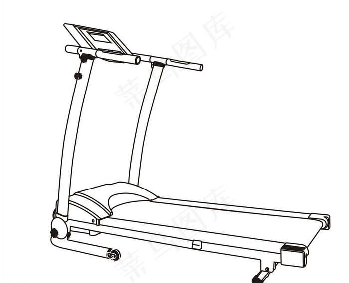 跑步机图片cdr矢量模版下载