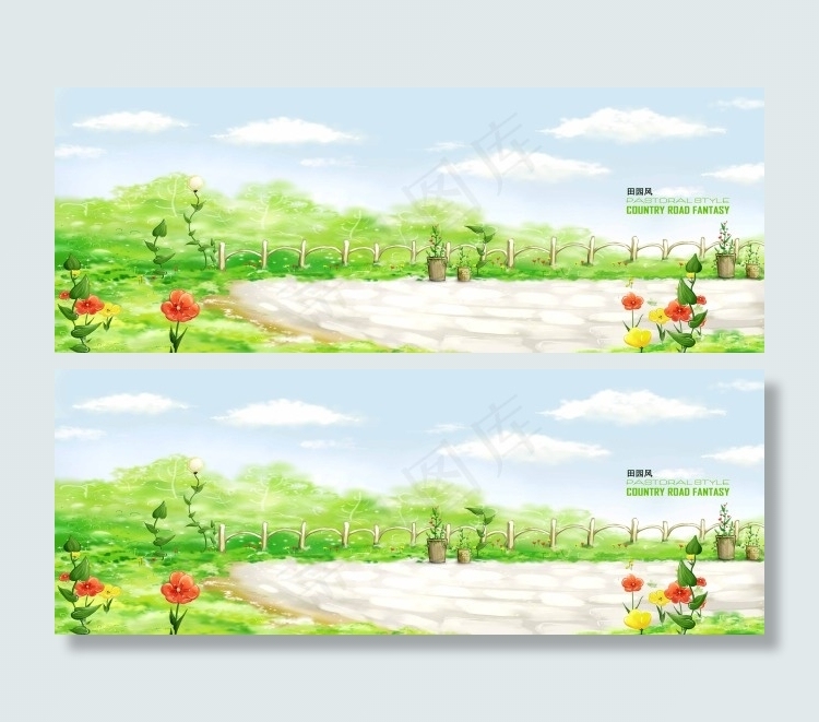 儿童相册模板梦幻背景psd源文件