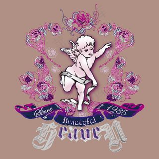 印花矢量图 T恤图案 图文结合 印...