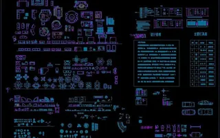 室内装饰标准平面图库