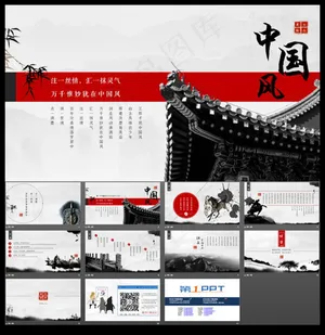 动态PPT模板 中国风PPT模板预览图