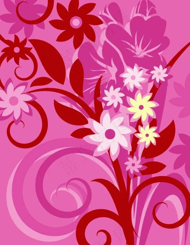 印花矢量图 花纹 时尚 底纹 色彩...