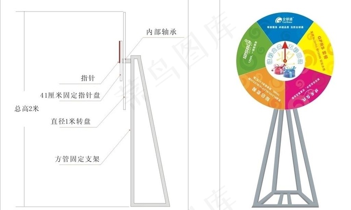 3g礼品转盘图片cdr矢量模版下载