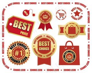   销售标签矢量素材