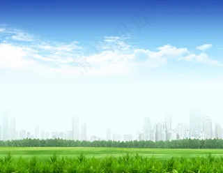 草地风景设计素材图片