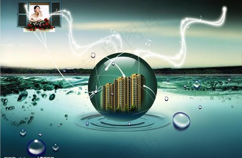 经典房地产平面广告图片