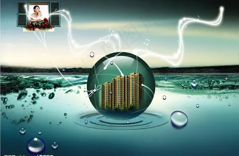 经典房地产平面广告图片