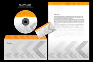 PSD黄色调VI素材