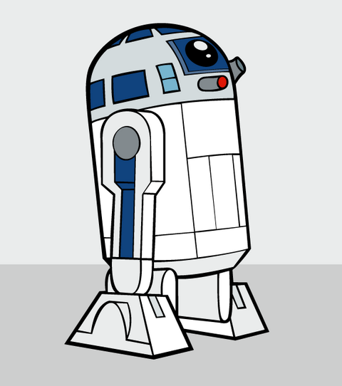 R2D2 logo设计欣赏 R2D...ai矢量模版下载