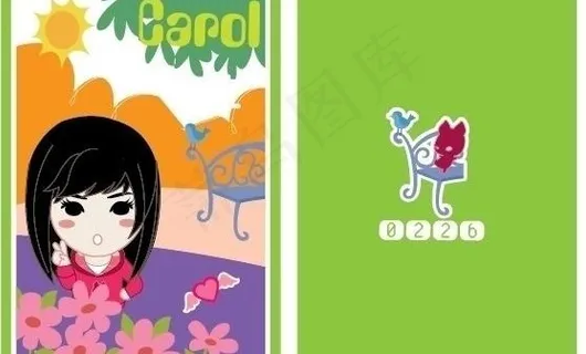 卡通笔记本封面设计图片