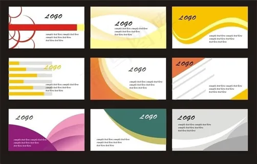 商业名片卡片模板设计矢量素材 商业名片卡片模板设计矢量素材