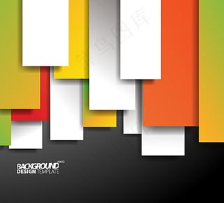 多彩长方形背景矢量素材图片