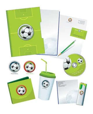 足球主题vi设计psd素材