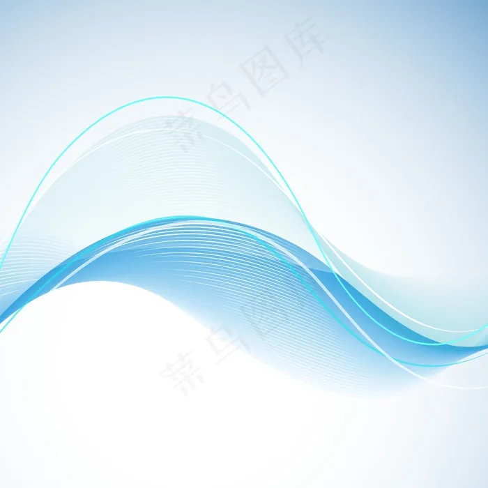 摘要背景与文本空间的水浪eps,ai矢量模版下载