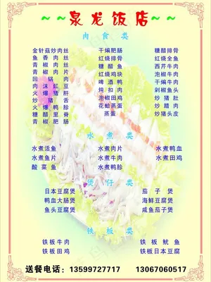 菜单图片