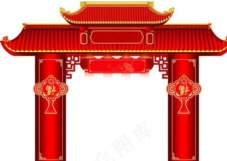 新年门楼图片